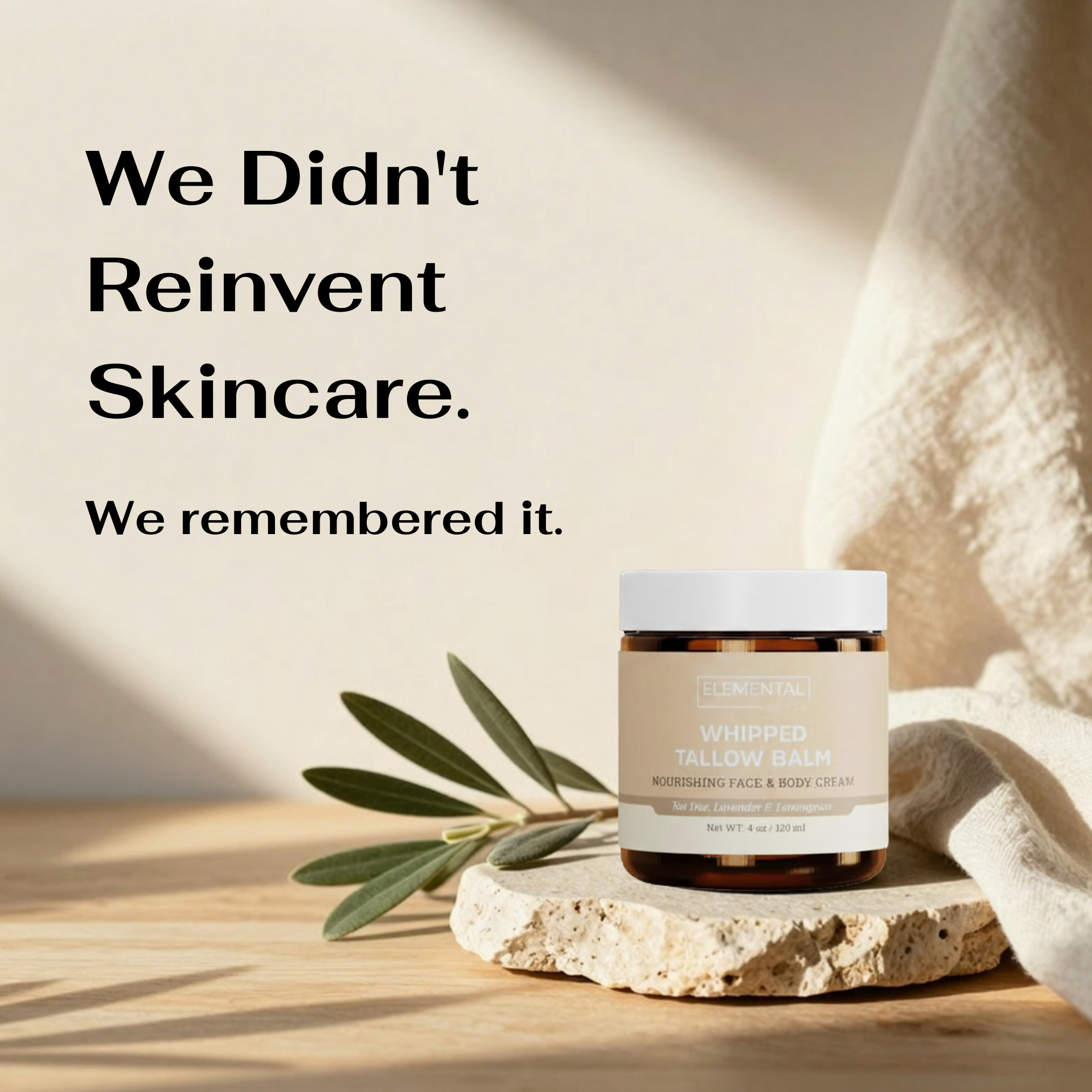 Whipped Tallow Balm: Nutrient-Rich Nourishment