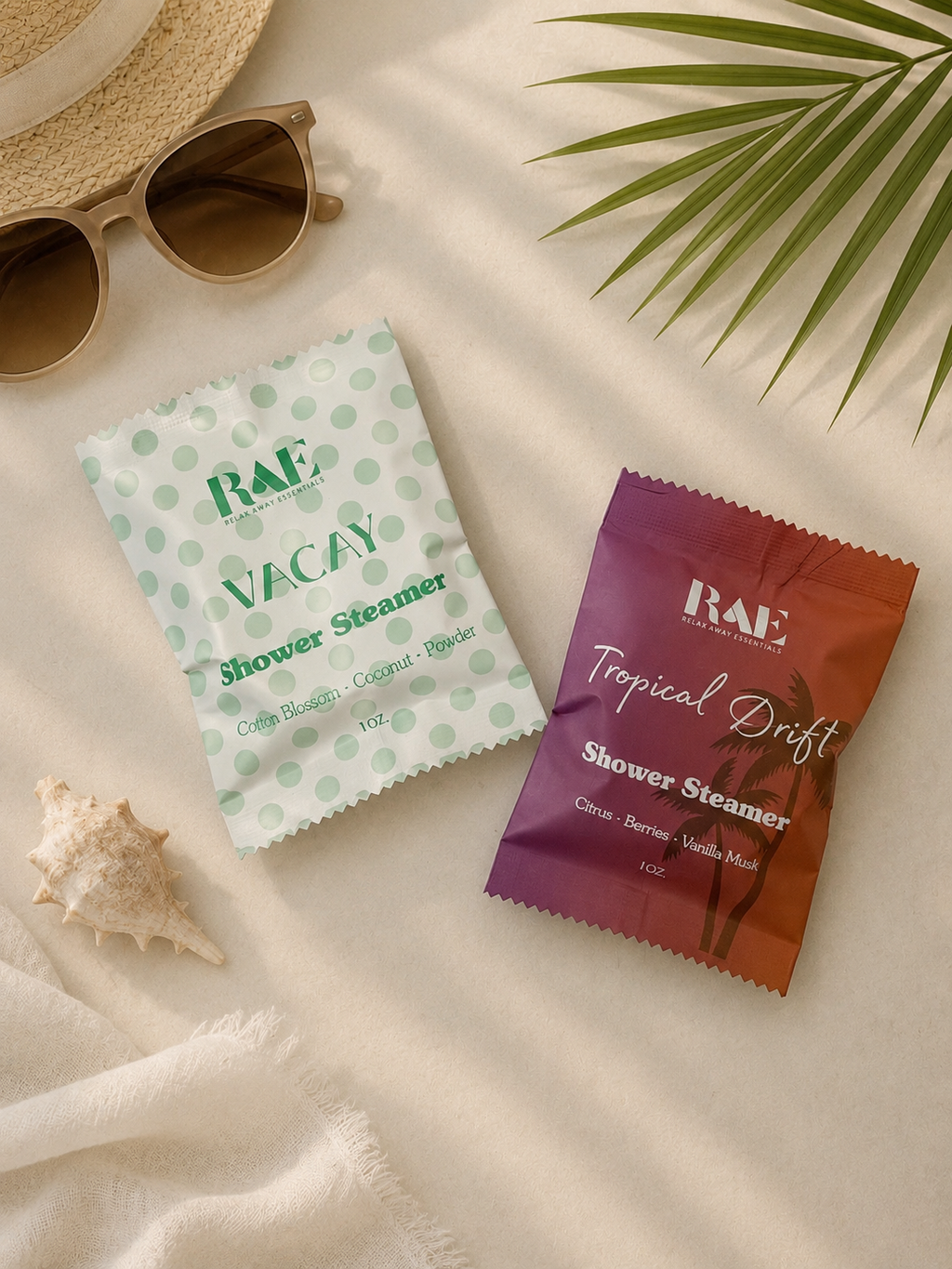 Sacred Shower: RAE© Aromatherapy-Essential Oil infused Disposable Shower Tablets